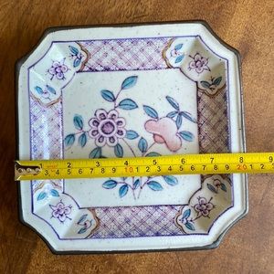 Hand painted ceramic dish